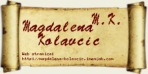 Magdalena Kolavčić vizit kartica